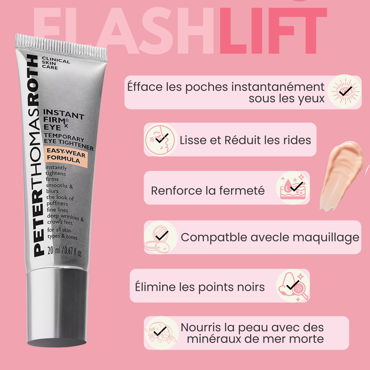 Crème Anti Cernes et Rides Instantanée